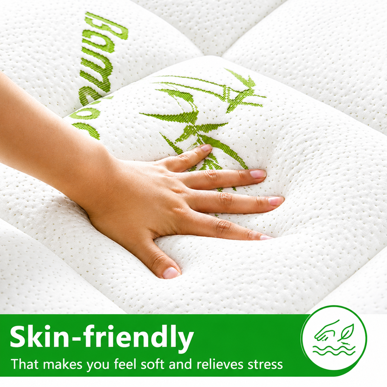 RelaxCore Bamboo Mattress Topper